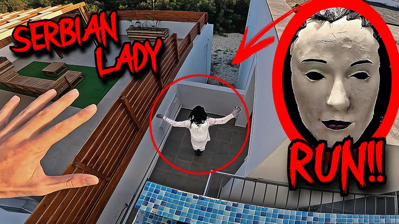 CRAZY SERBIAN DANCING LADY PARKOUR ESCAPE IN CYPRUS APARTMENT (HORROR POV)