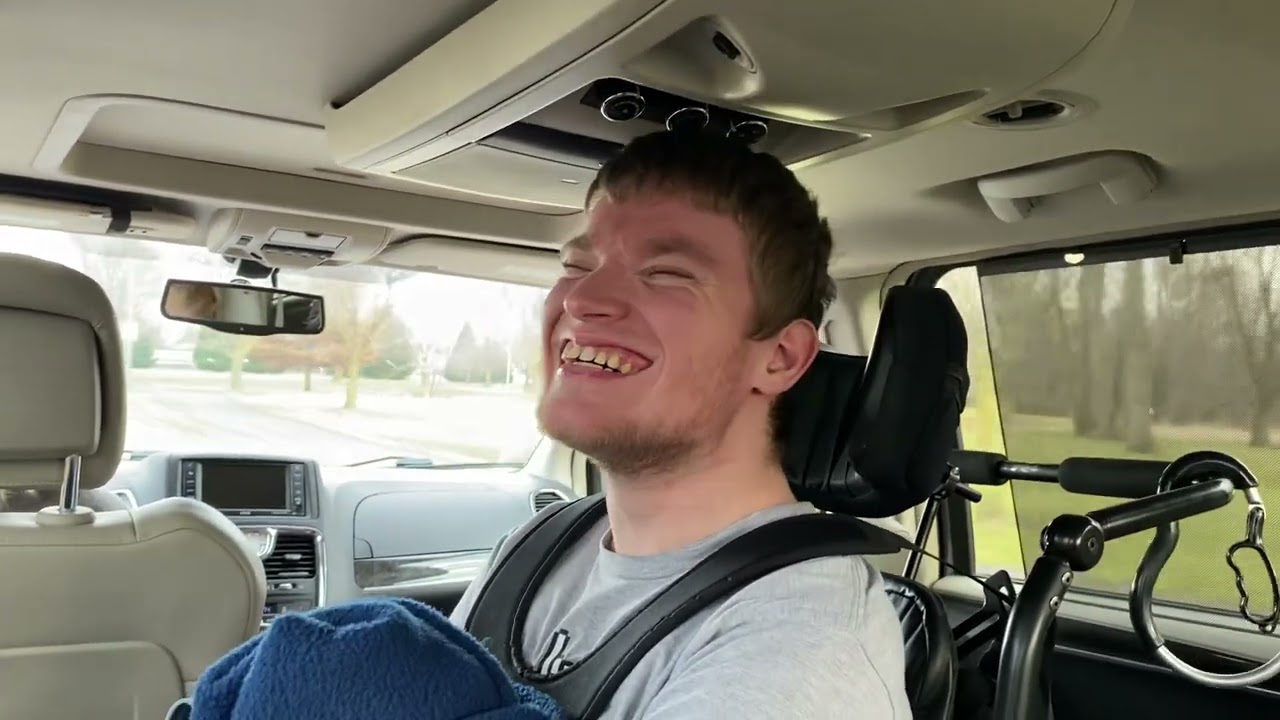 Sam riding to Culver’s drive thru for dinner in the van 3.6.24 @onthatnote