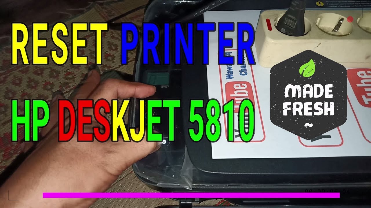 (Tested) Cara Reset Printer HP DESKJET GT 5810
