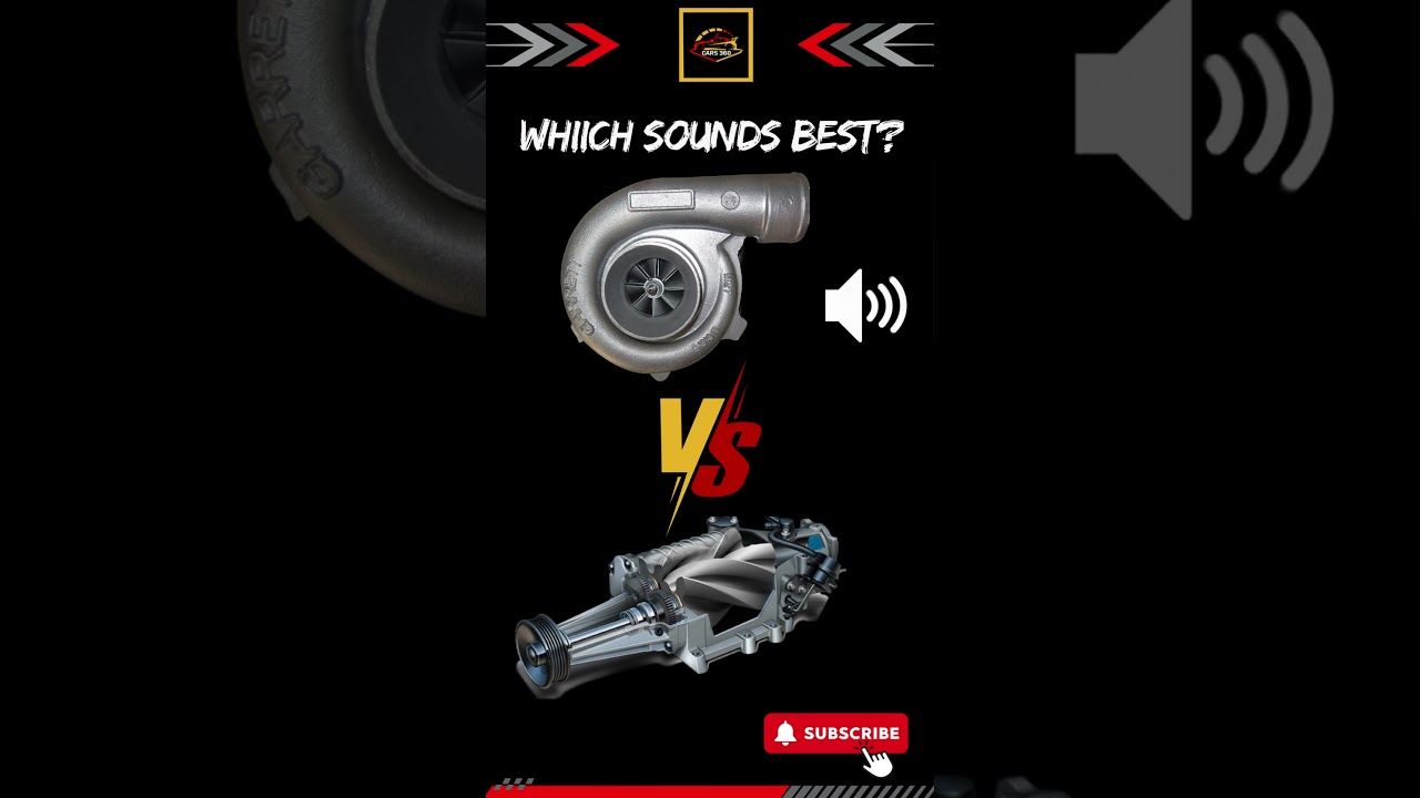 Turbo vs Supercharger #turbo #supercharged #supercharger