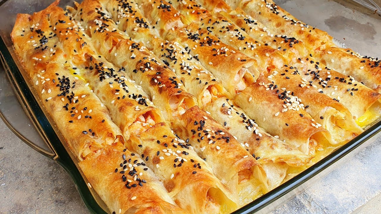 Hazır Lavaşdan Super Ləzzətli Börek Resepti! Обалденный пирог из лаваша с курицей