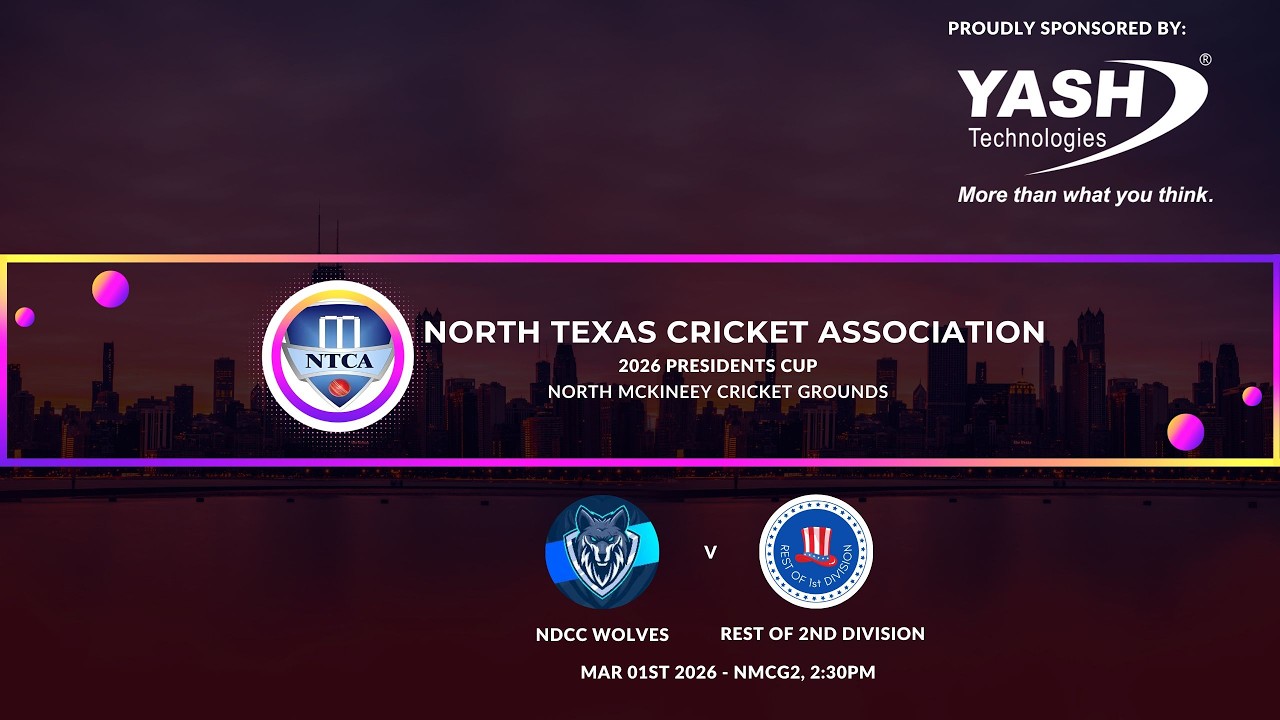 NMCG1 - 2026 PRESIDENTS CUP - Hawks vs Rest of NTCA 1st Division, Mar 01, 2:30pm