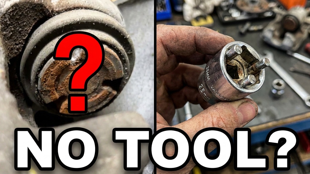 DIY How to Make a Brake Caliper Piston Tool out of a Socket