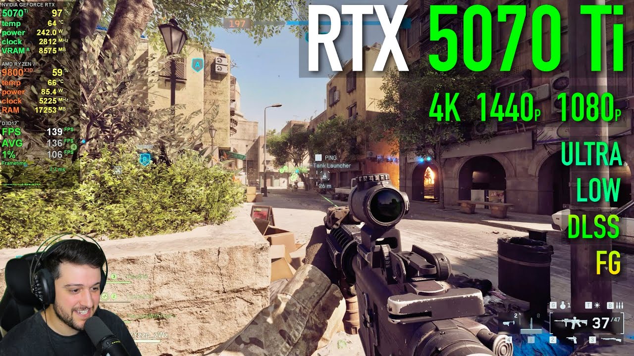 RTX 5070 Ti - BATTLEFIELD 6 : My Best Gameplay so Far! (50+ kills)