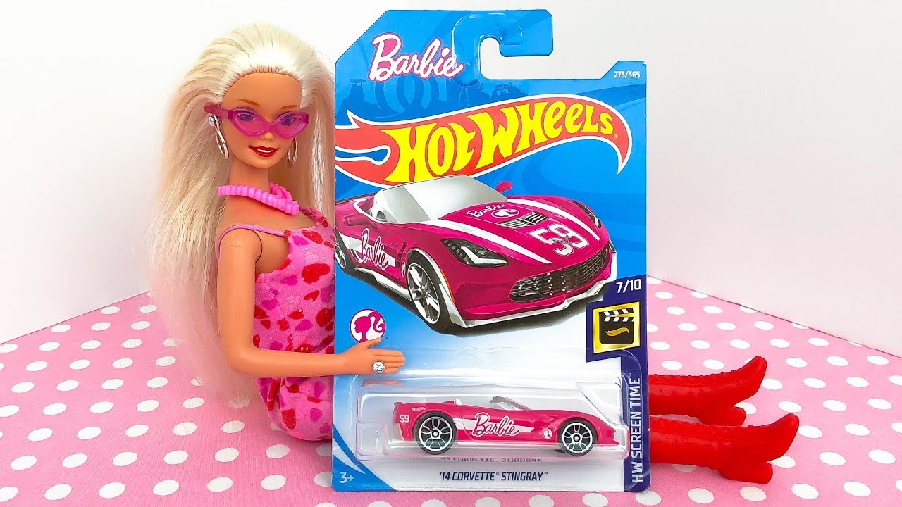 New Hot Wheels Barbie Corvette Stingray Unboxing And Review!