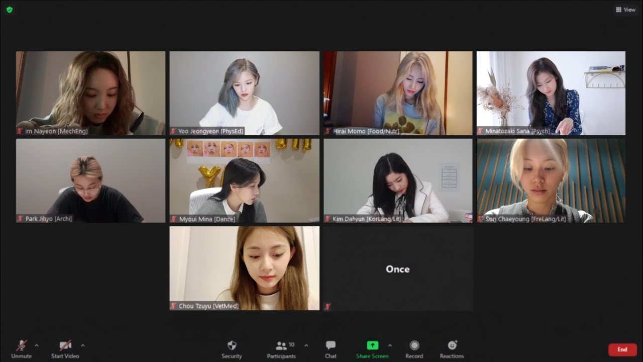 ❝study with twice❞ | an hour zoom session with twice (30/5 pomodoro + piano music)