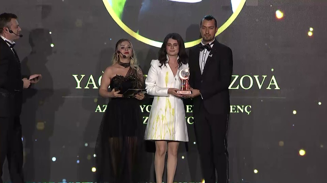 4.TÜRKİYE AZERBAYCAN KARDEŞLİK ÖDÜLLERİ AZERBAYCANIN EN İYİ GENÇ DİZİ OYUNCUSU YAĞMUR ŞAHBAZOVA