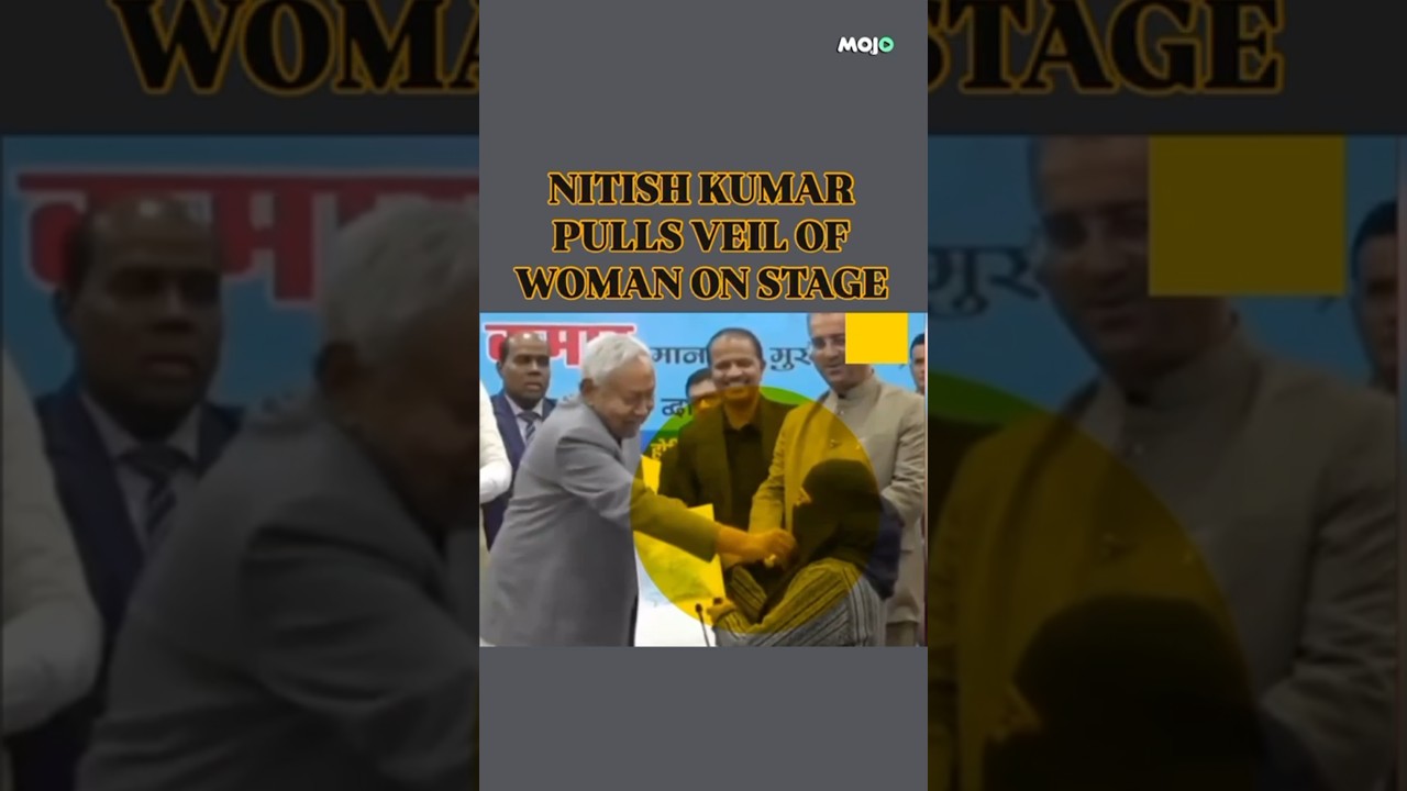 Nitish Kumar Removes Doctor&rsquo;s Hijab, Triggers Political Row #shorts