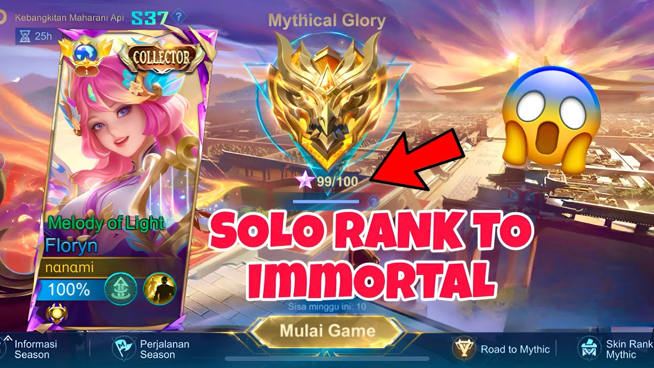 TOP GLOBAL FLORYN SOLO RANK PUSH TO IMMORTAL! 🔥 ~ MLBB