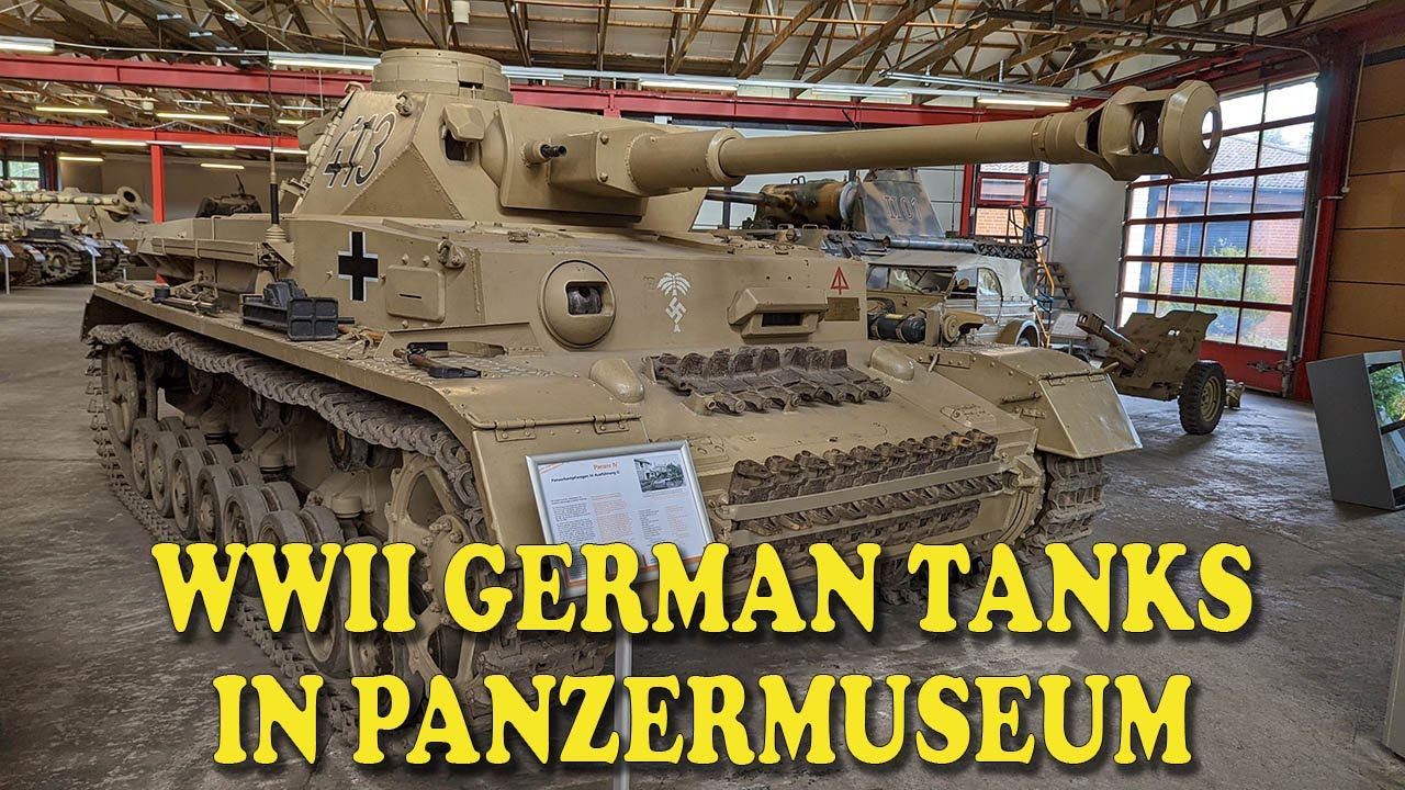 WWII German tanks in the Panzermuseum 2023