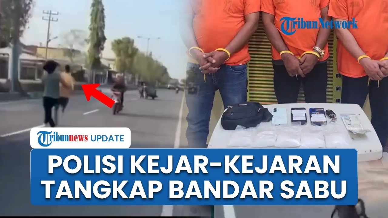 Detik-detik Polisi Kejar-kejaran dengan Bandar Sabu di Tebing Tinggi, Lari-larian di Tengah Jalan