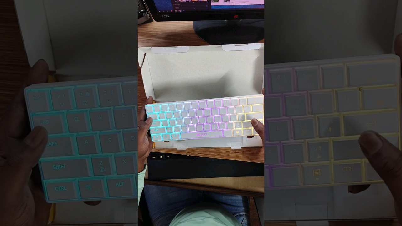 ANT ESPORTS RGB light PC keyboard wireless #shorts #rgbkeyboard