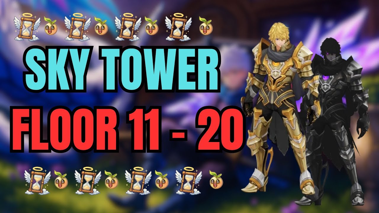 Sky Tower Floor 11 - 20 Nostalgia Raid ft. Equalizer Guild and Friends | Aura Kingdom Impact