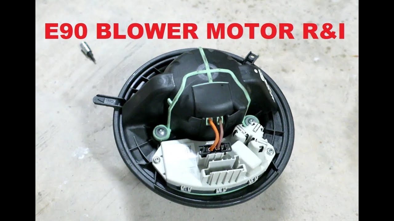 E90 BMW Five Minute Blower Motor Removal