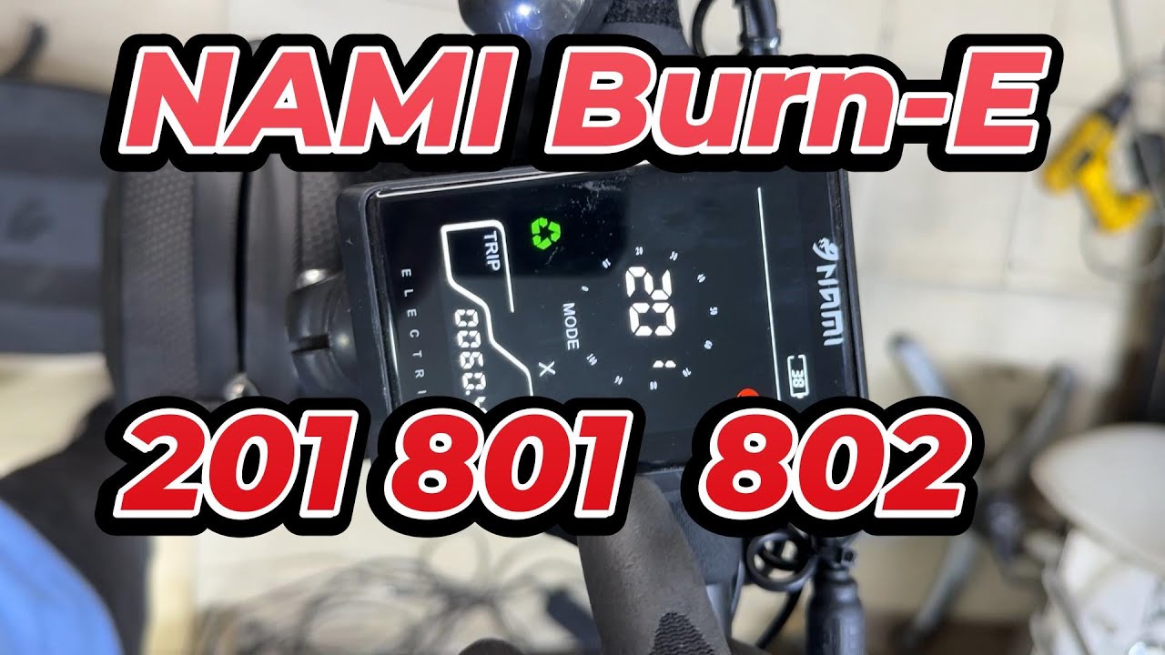 إصلاح سكوتر NAMI Burn E: حل مشاكل Error 201, 801, 802 وتضرر الأسلاك بالماء 💧🔥