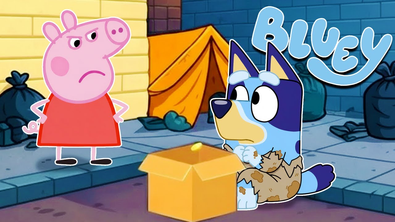 BLUEY se CONVIERTE en MENDIGO | Las Aventuras de BLUEY en ROBLOX!