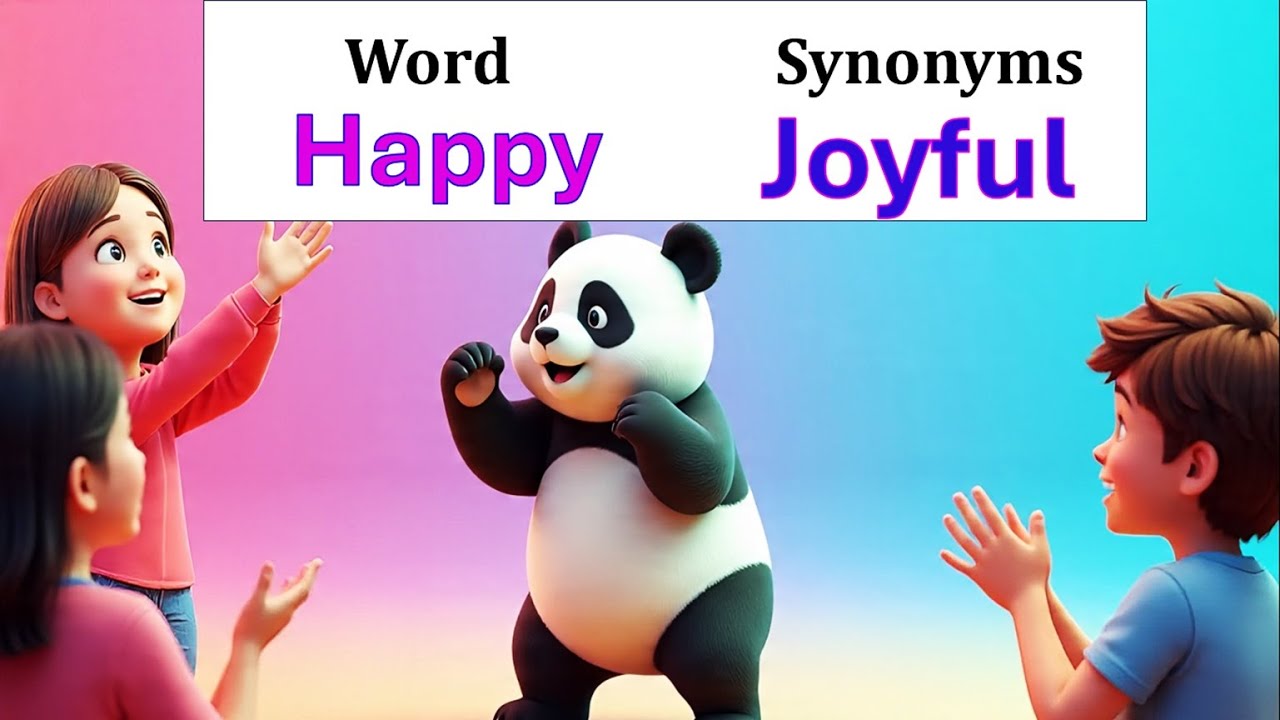 Word Synonyms | Early Vocabulary | Speak English with Kids  | Synonym Examples