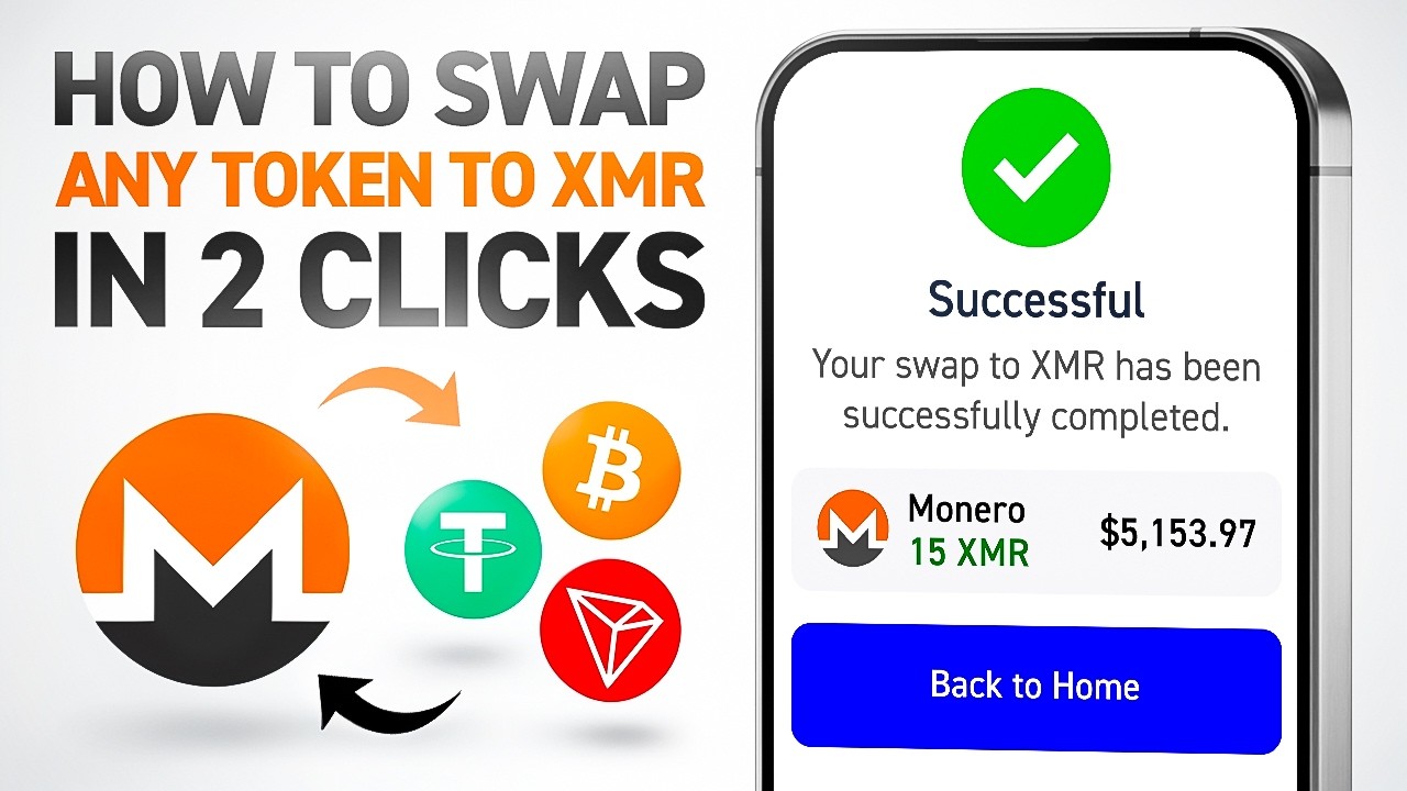 How to Swap BTC, ETH or USDT to Monero (XMR) No KYC