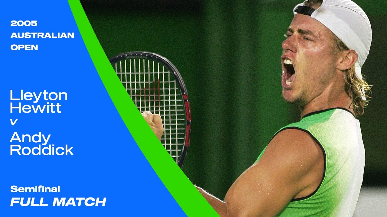 Lleyton Hewitt v Andy Roddick Full Match | Australian Open 2005 Semifinal