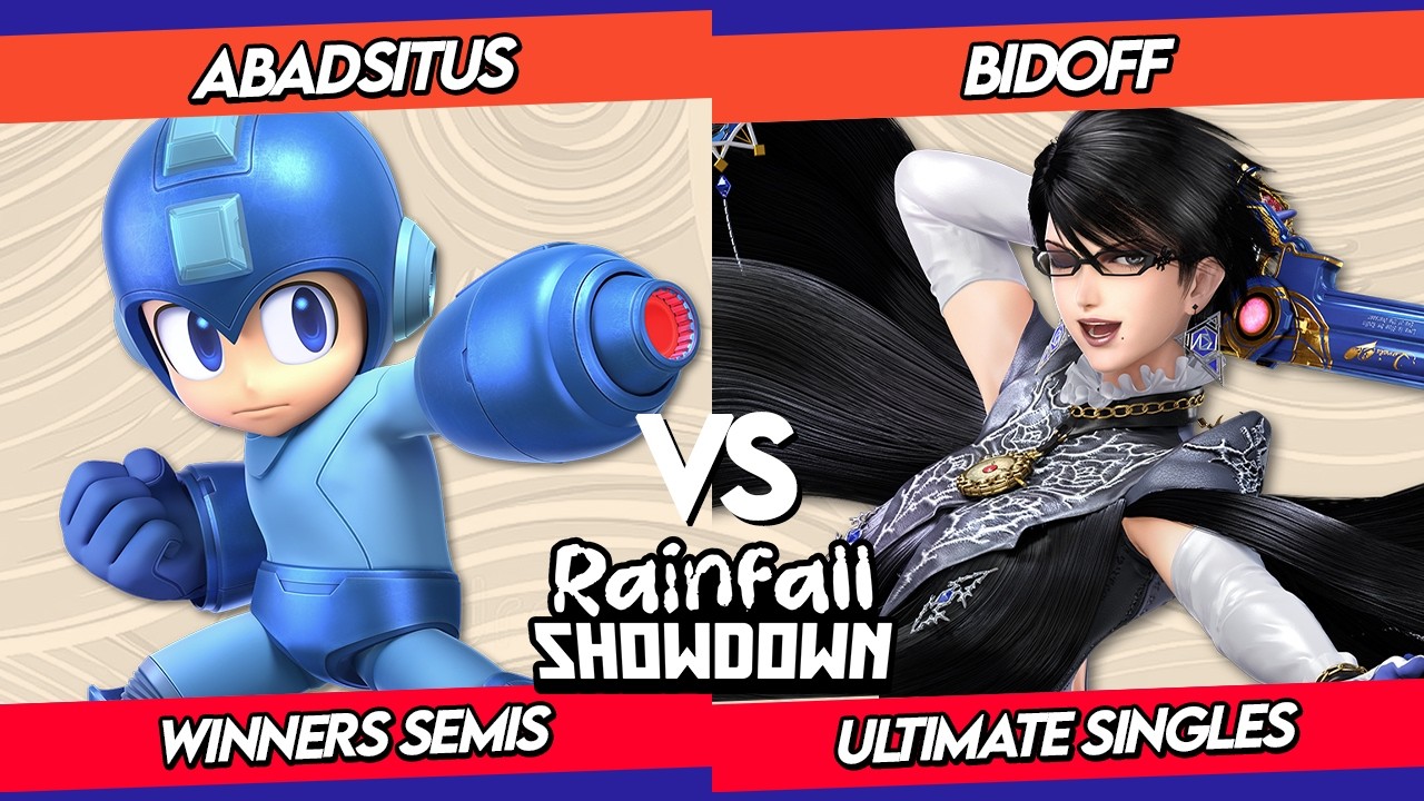 Rainfall S. Winners Semis | Abadsitus (Megaman) VS. Bidoff (Bayonetta) Smash Ultimate - SBBU AQP