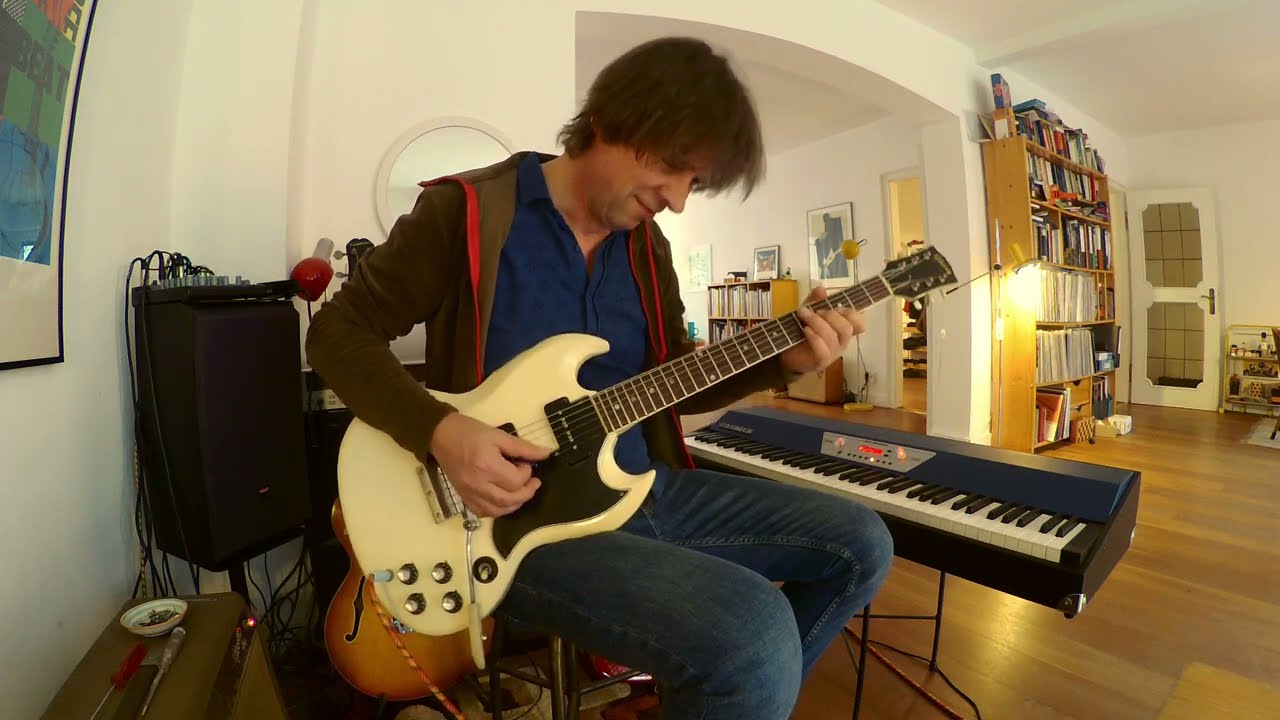 bluesy jam - 1966 Gibson SG Special. polaris white