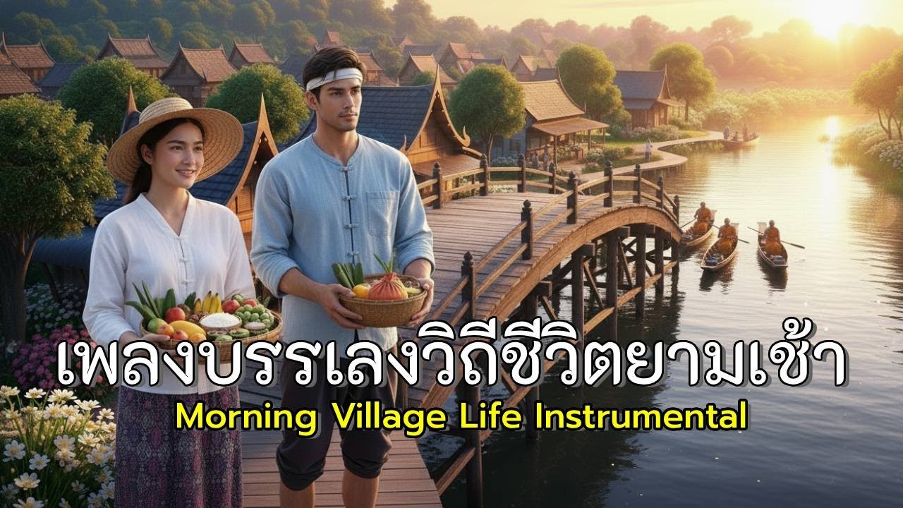 เพลงบรรเลงวิถีชีวิตยามเช้า ☀️ | Morning Village Life Instrumental