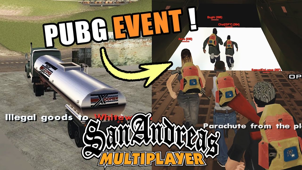 Trucker Job, BMX and PUBG Event in GTA San Andreas Multiplayer! - WTLS NEWS Part 30