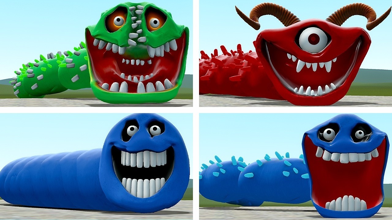 WHO IS STRONGER IN ROBLOX HUNGRY WORM In Garrys Mod!
