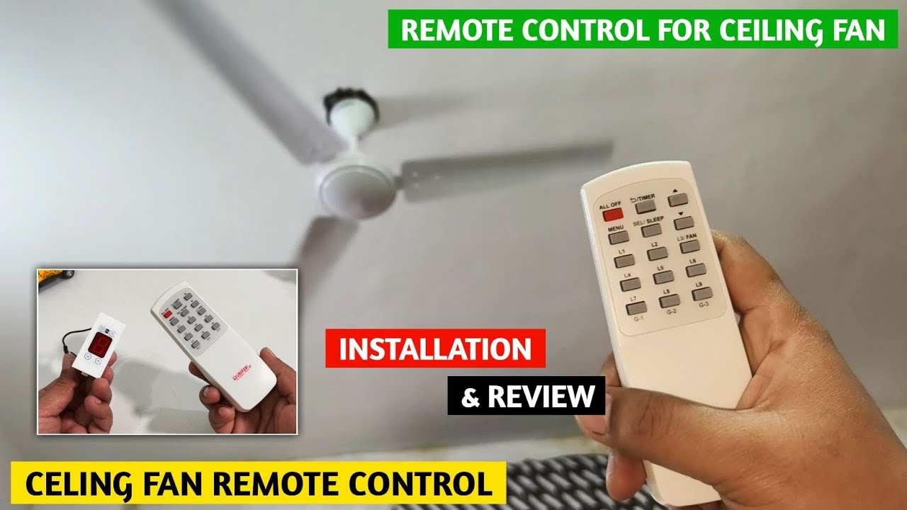 Remote Control For Ceiling Fan | How To Convert Normal Fan To Remote Control Fan