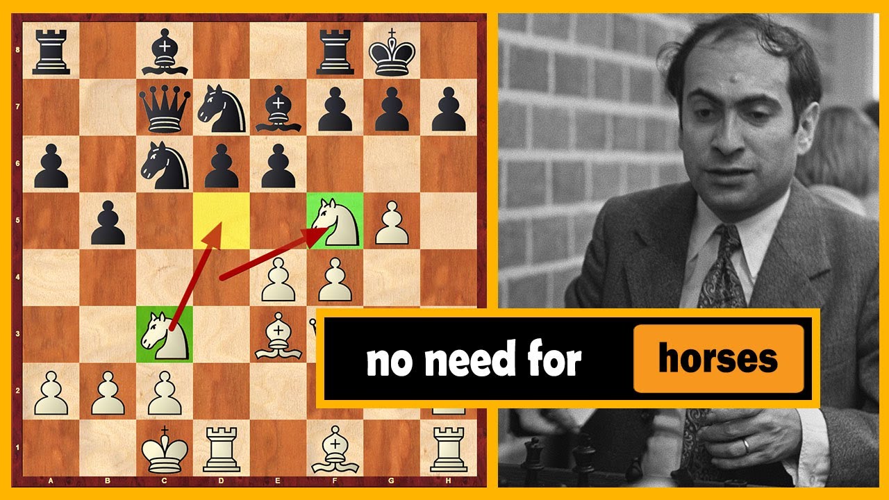 Mikhail Tal Sacrifices His Whole Cavalry