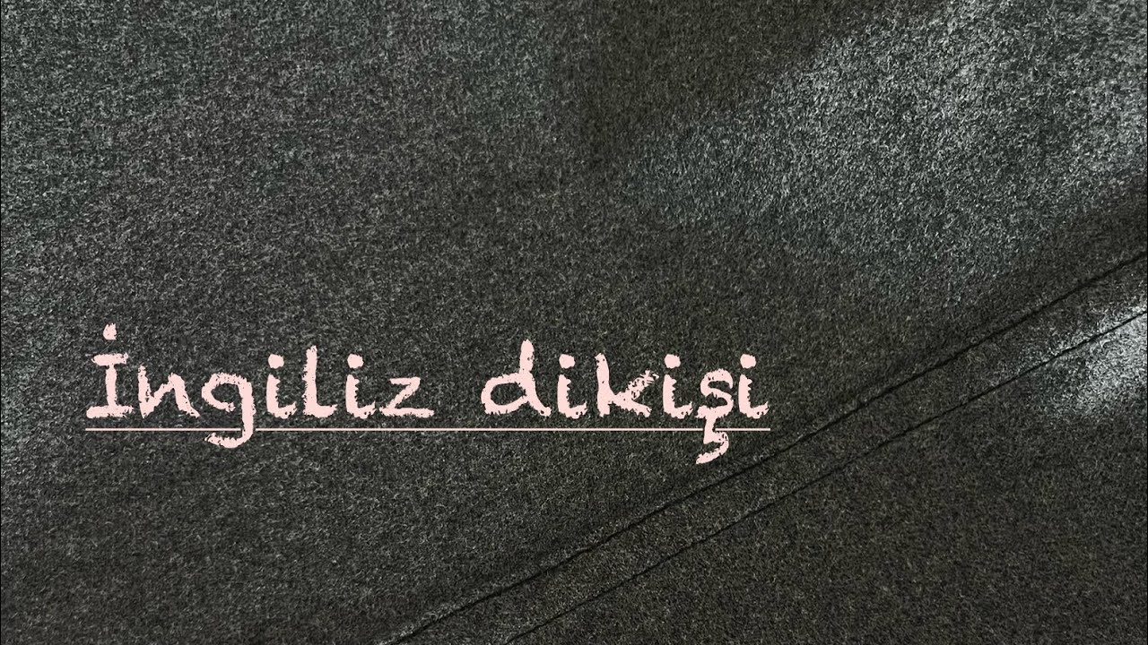 İngiliz dikişi/ temiz görünümlü dikiş/ overloksuz dikiş nasıl yapılır?