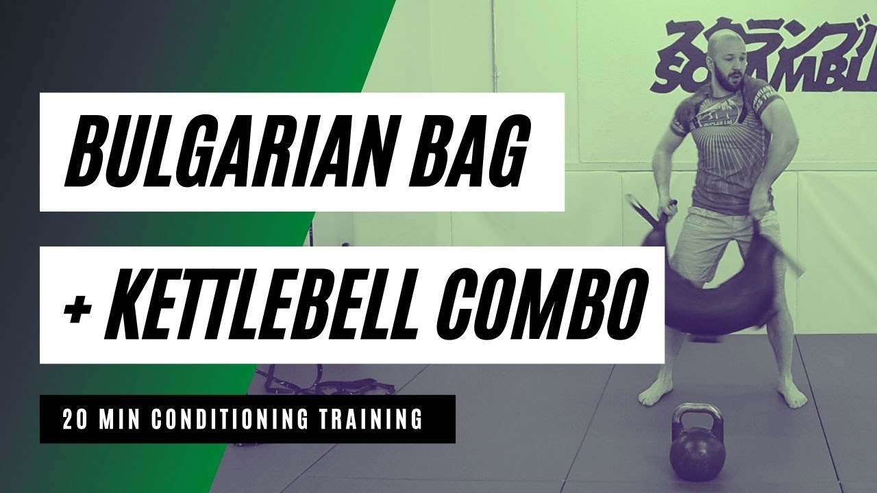 Bulgarian Bag + Kettlebell Combo Workout | 20 min Conditioning