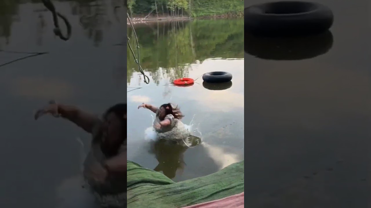 Fat Girl Tries the Rope Swing… Then THIS Happened! 😂💦