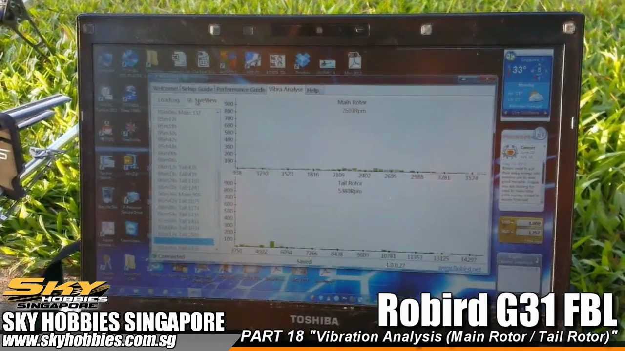 Robird G31 Video Tutorial - PART 18/18 (Vibration Analysis Demo)