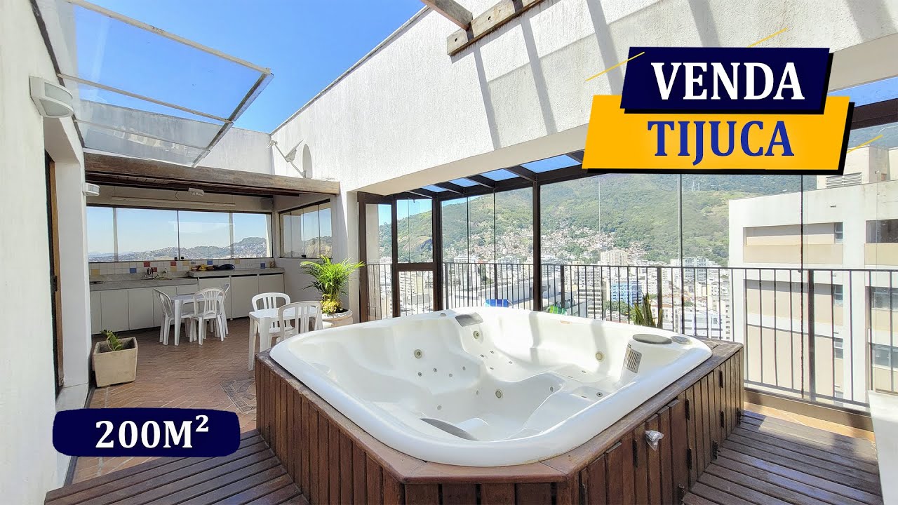 FRENTE AO SHOPPING TIJUCA I COBERTURA COM VISTAS DESLUMBRANTES I JACUZZI I 4 QTOS I 5 BANHS I 3 VGS