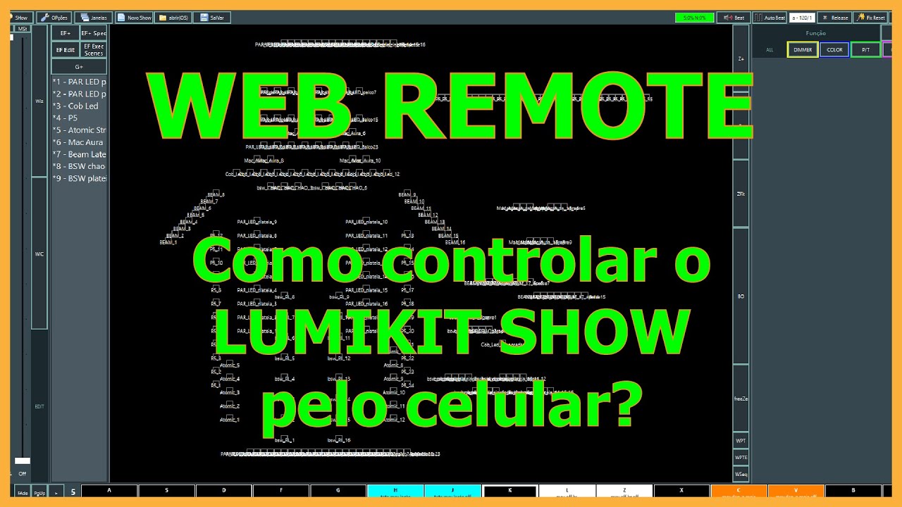 Web Remote - Como controlar o lumikit show com o celular?