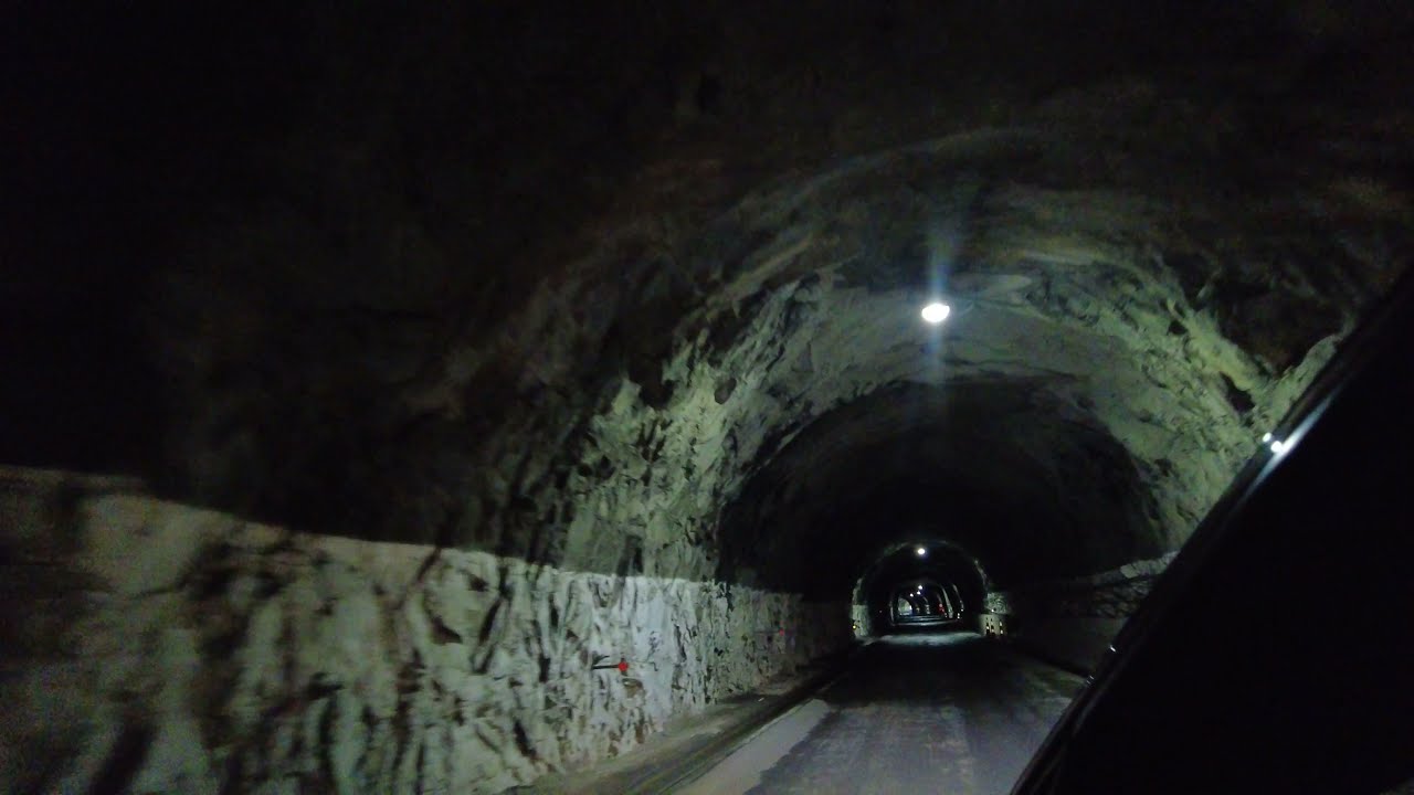 Homer Tunnel Drive Through 60fps HD. Fiordland, New Zealand