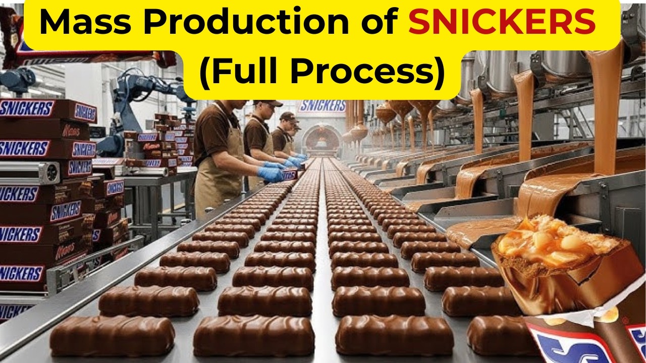 How Snickers Are Made in Factory