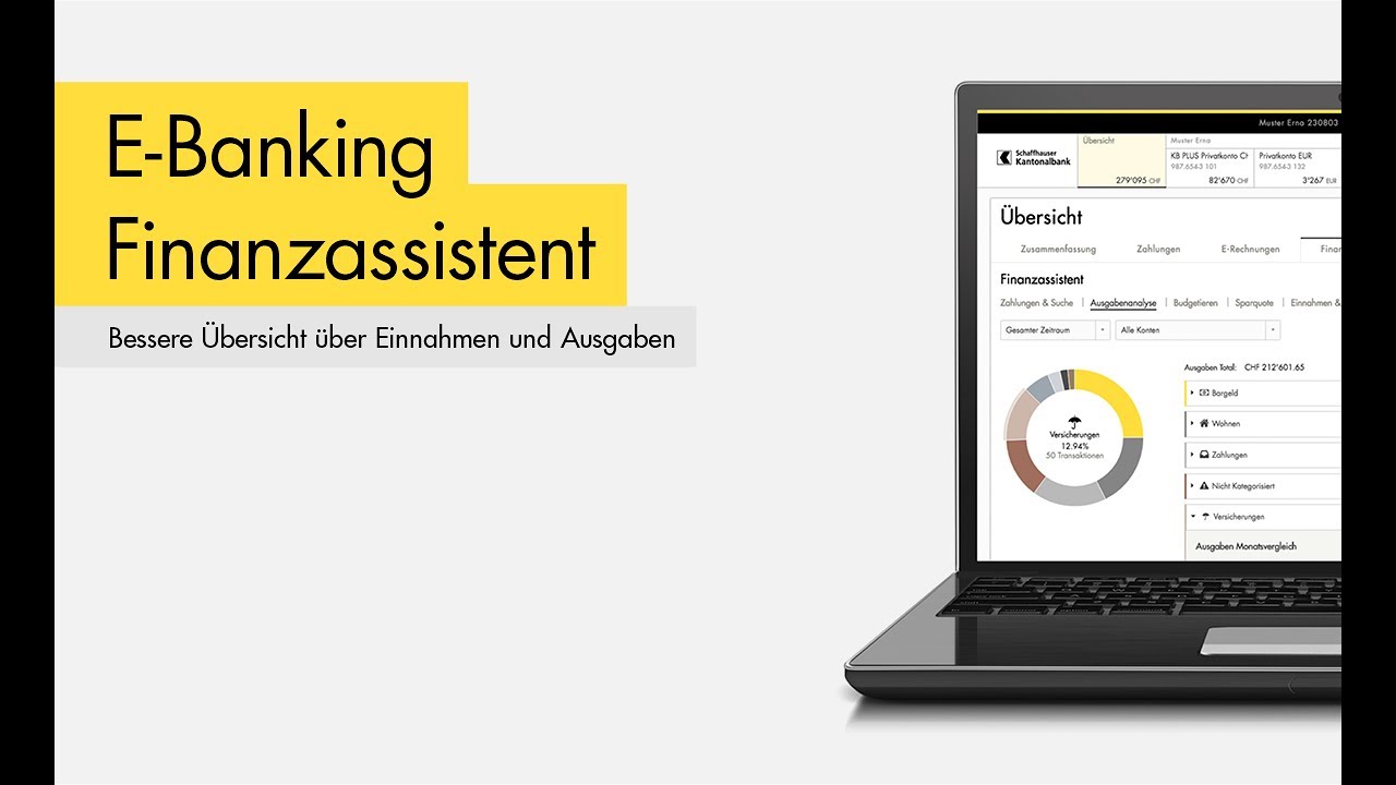 Schaffhauser Kantonalbank: Finanzassistent im E-Banking