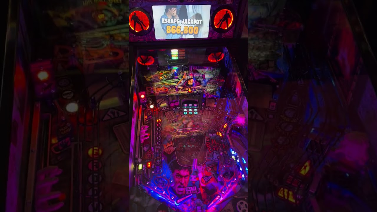 Evil Dead pinball, just a quick game. 