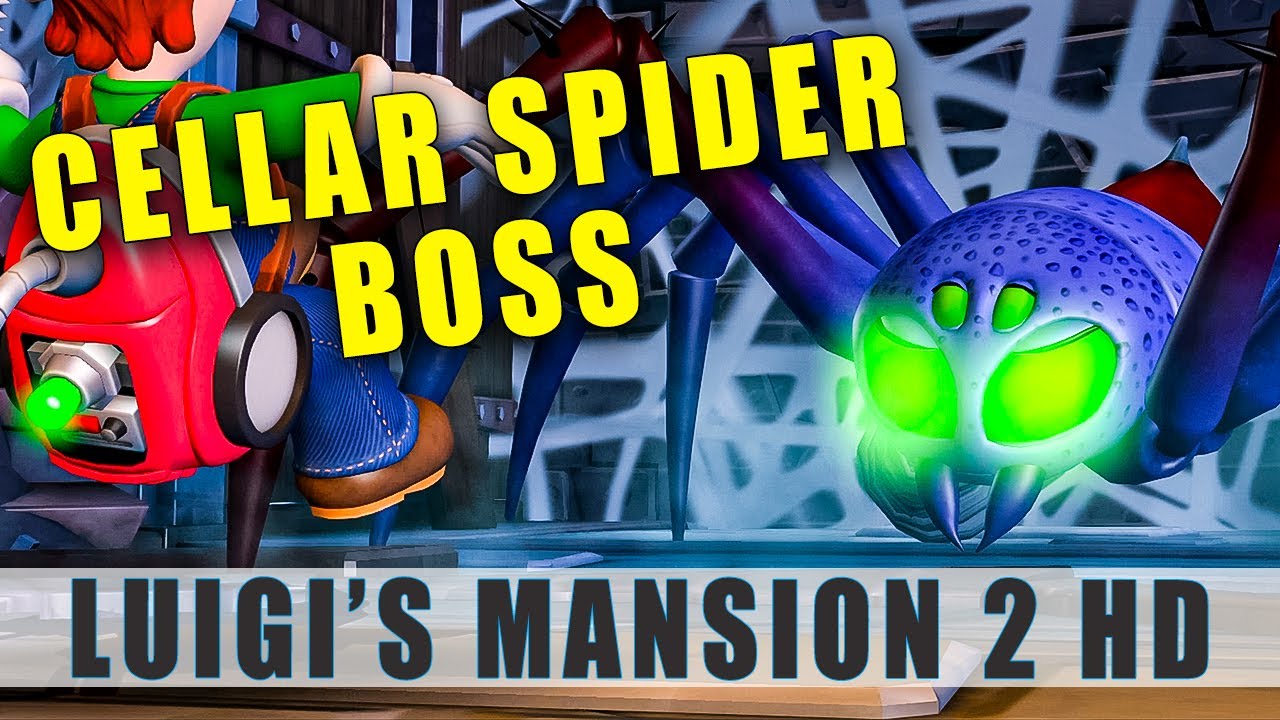 Luigi's Mansion 2 HD Spider Boss - How to beat the Cellar Spider - Nintendo Switch