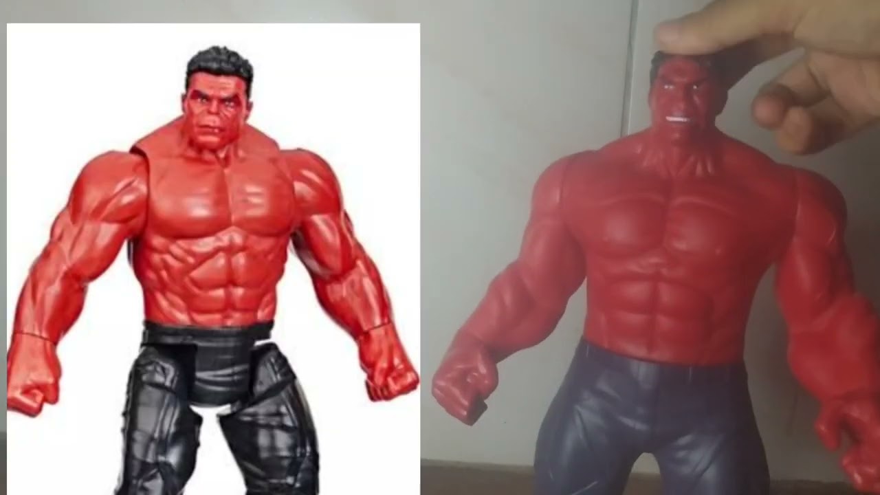 BONECO HULK VERMELHO REPLICA #hulk #marvel #marvelcomics #hulkvermelho #boneco #brinquedos