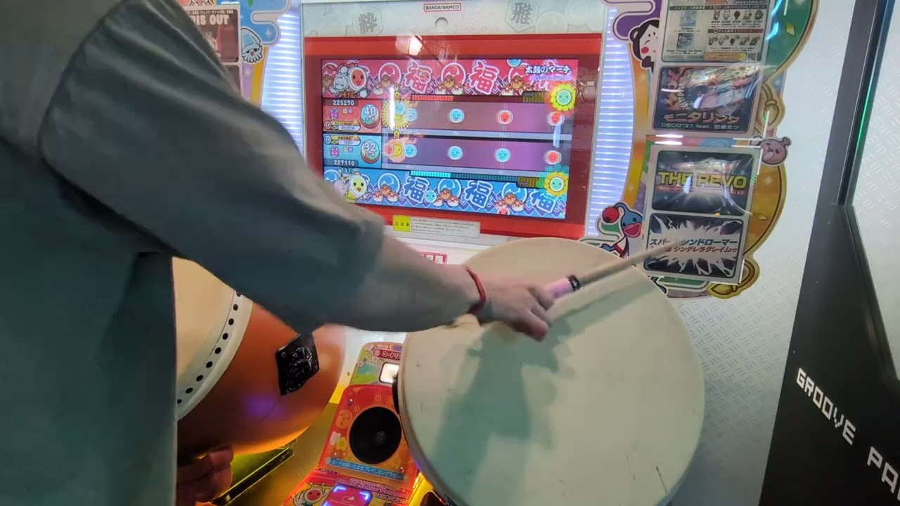 【太鼓の達人ニジイロver.】太鼓のマーチ(おに)2.0倍速でたらめ双打クリア