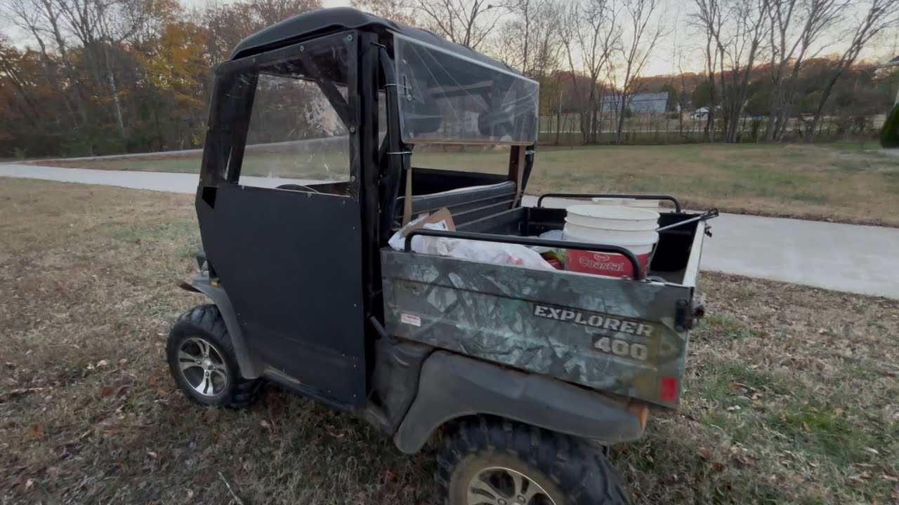 DIY cab enclosure for my Bighorn Explorer 400 side by side 
