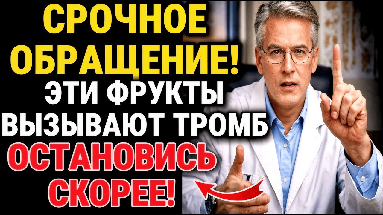 КАРДИОЛОГ в шоке: этот фрукт БЫСТРО повышает риск инсульта! СРОЧНО СМОТРИ И СПАСИ СОСУДЫ