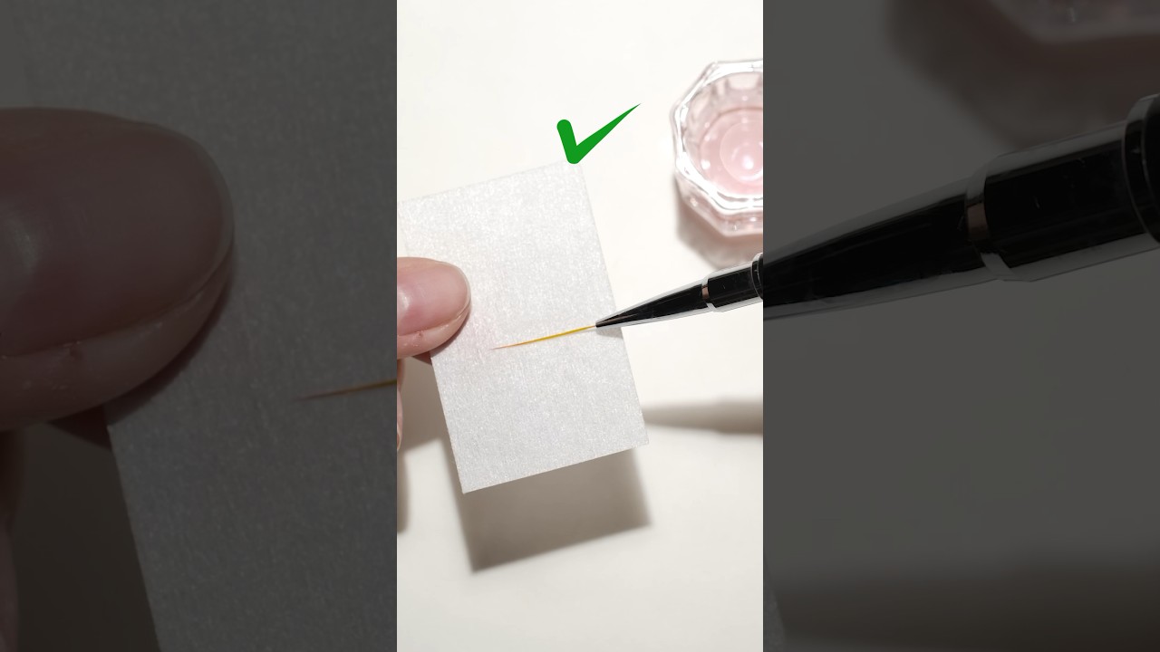 How to clean your nail liner brush?