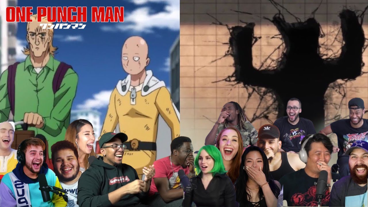 SAITAMA MEETS GAROU PART 2 || ONE PUNCH MAN FUNNY REACTION COMPILATION