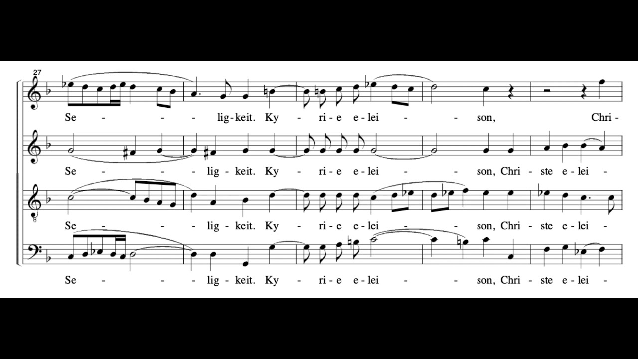 Ehre sei dir Christe (Matthäus-Passion​ - H. Schütz) Score Animation
