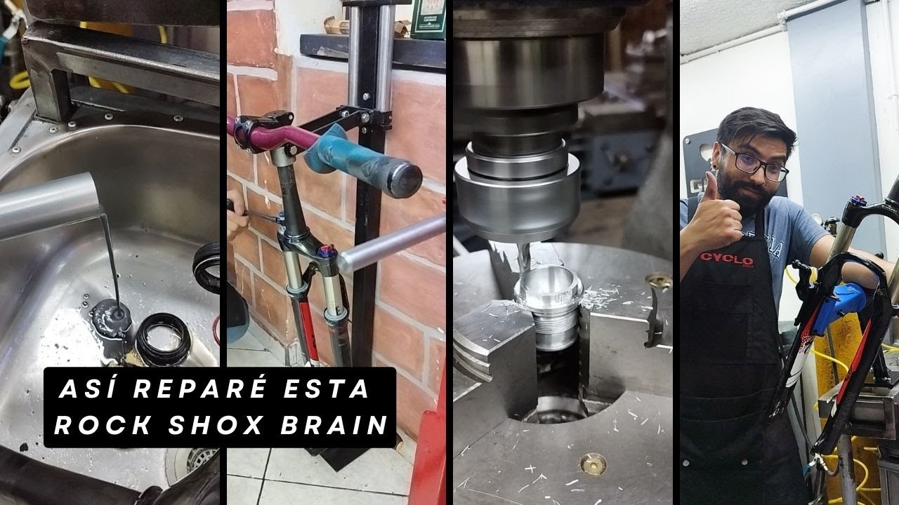 Salí de lo convencional para reparar esta Rock Shox Brain