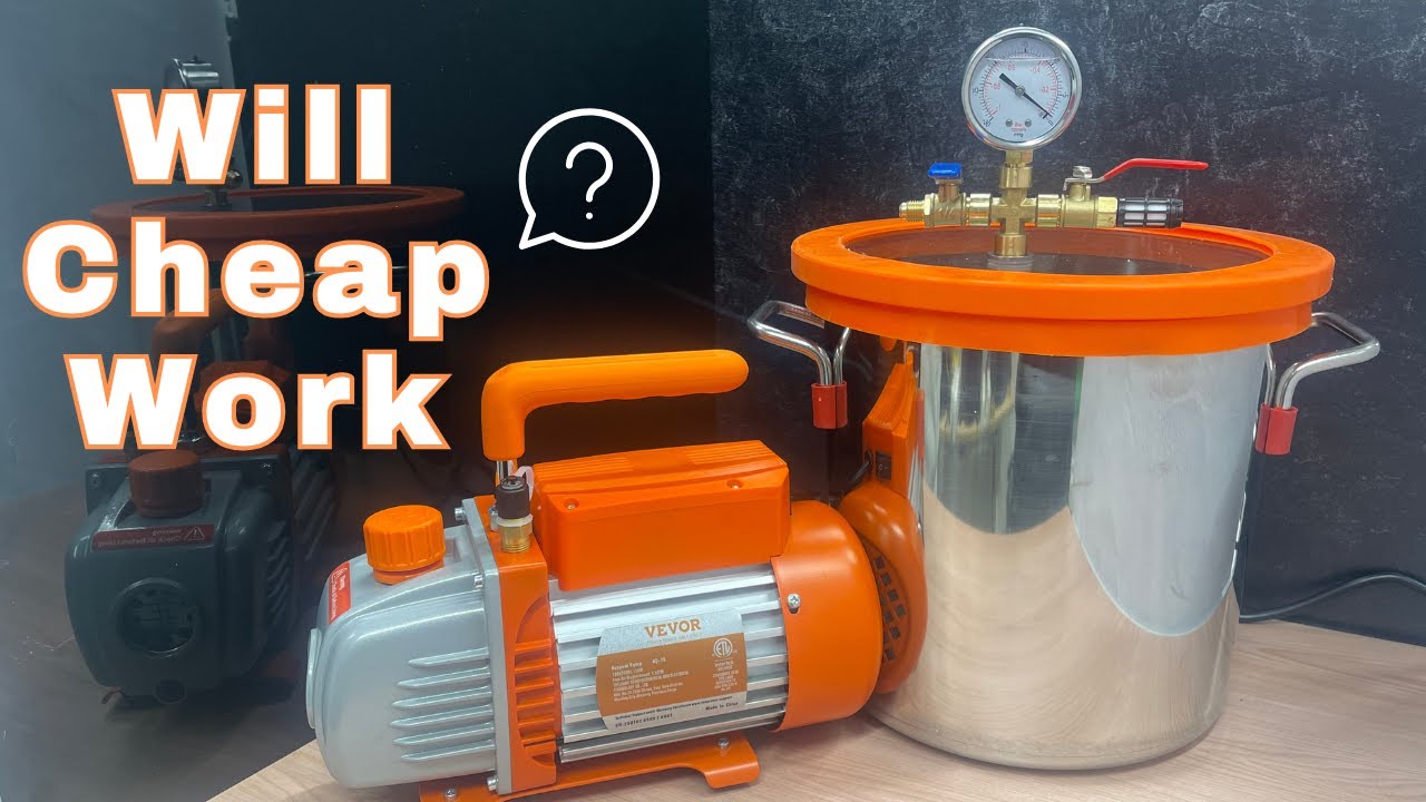 Will Cheap Vacuum Pumps Work? Vevor Vacuum Chamber and Pump Kit.